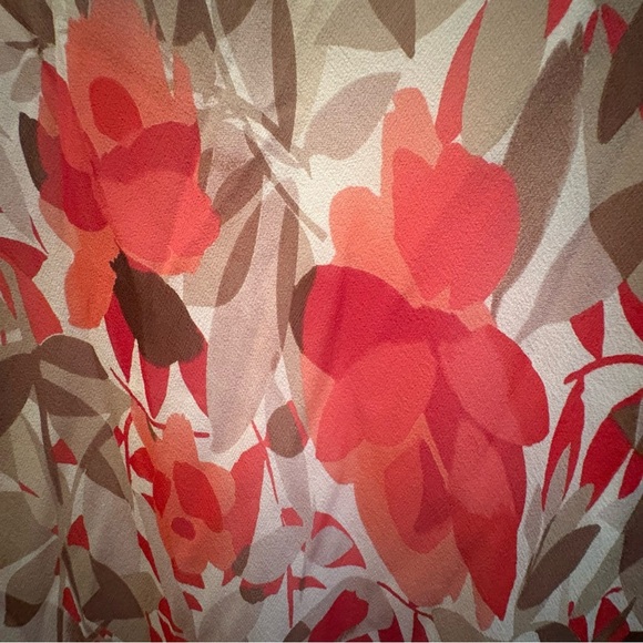 Sangria Pink and Cream Asymmetrical Sundress - Picture 5 of 11